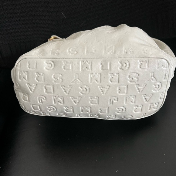 Marc by Marc Jacobs Monogram Hobo Bag - Bone/Gray Leather - Picture 5 of 12